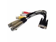 NEW Viewcast Breakout Osprey VGA To S Video Composite XLR 3 Pin Female Cable K210D