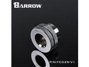 Barrow G1 4 Threaded Female to Female Pass Through Fitting Silver TCDZS V2 Silver
