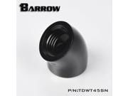 Barrow G1 4 45 Degree Female to Female Angled Adaptor Fitting Black TDWT45SN