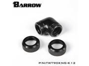 Barrow 90 Degree Dual Ended Multi Link Adapter 12mm OD Rigid Tube Black TWT90KNS K12