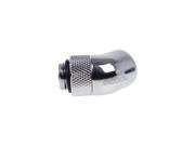 Alphacool Eiszapfen G1 4 45 Degree Angled Rotatable Adapter Fitting Chrome 17247