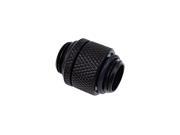 Alphacool Eiszapfen G1 4 Male To Male Rotatable Adapter Fitting Black 17244
