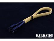 Darkside 30cm 12 SATA 3.0 180° to 180° Data Cable with Latch Yellow Sand DS 0193