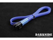 Darkside 60cm 24 SATA 3.0 180° to 180° Data Cable with Latch UV Dark Blue DS 0165