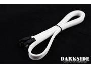 Darkside 60cm 24 SATA 3.0 180° to 180° Data Cable with Latch White DS 0167