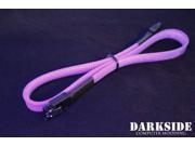 Darkside 45cm 18 SATA 3.0 180° to 180° Data Cable with Latch UV Purple DS 0160