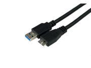 Phobya USB 3.0 Type A to Micro USB 2m Black 87364