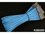Darkside 24 Pin ATX 12 30cm HSL Single Braid Extension Cable Aqua Blue UV DS 0695