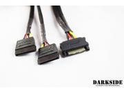 DarkSide SATA Power Y cable 12 30cm Jet Black DS 0735