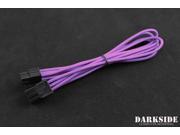 Darkside 6 Pin PCI E 12 30cm HSL Single Braid Extension Cable Purple UV DS 0499