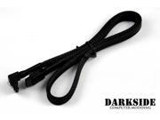 Darkside 60cm 24 SATA 3.0 180° to 90° Data Cable with Latch Black DS 0089