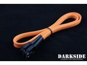 Darkside 60cm 24 SATA 3.0 180° to 180° Data Cable with Latch UV Orange DS 0169