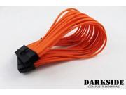 Darkside 24 Pin ATX 12 30cm HSL Single Braid Extension Cable Orange UV DS 0240