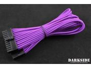Darkside 24 Pin ATX 12 30cm HSL Single Braid Extension Cable Purple UV DS 0501