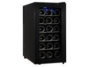 Kalamera KR 18AJP 18 Bottle Wine Cooler Thermoelectric Black Glass Door Touch Panel Shipping From US