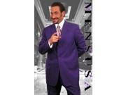 Purple Single Breasted 3 Button Men Dress Suits
