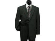 Men s Black Classic Two Button Style Super Wool Suit