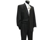 Simple Wool Worsted Flat Front Pants Wool One Button Notch Tuxedo Jacket
