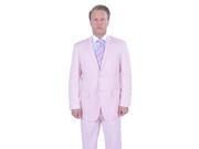 Mens 2 Button Style Jacket Suit Plus Pants pink Notch Collar