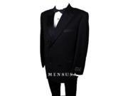Mens 2 Button Peak Lapel Double Breasted Tuxedo 6 on 2 Button Closer Style Jacket