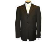 Men s Black Single Breasted Discount Cheap Dress 3 Button Cheap Suit