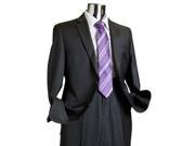 Suit Separate Mens Charcoal Pinstripe 100% Wool Suit Charcoal