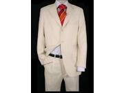 NWT Mens Ivory Off White 3 Button Suit Light Weight Pleated Pants
