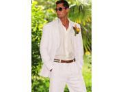 Men s 100% Linen discount affordable inexpensive summer suit in White Mens Sizes