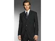 Exclusive Simple Classy Smooth Solid Black Men s 3 Button premier quality italian fabric Design