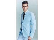 Men s Linen discount affordable inexpensive summer suit in sky blue Mens Sizes