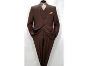 Men s 3 Piece brown Three Piece Vested Suit