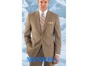 Men s Modern Tan ~ Beige 2 button with Double Vent Super 120 s Wool Suit