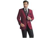 Burgundy ~ Maroon ~ Wine Color Two Button Notch Party Suit Tuxedo Blazer Suit W Black Lapel Free Pants Dinner Jacket