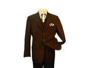 Elegant Men s Chocolate Brown 3 Piece three piece suit