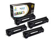 Catch Supplies Replacement CB435X High Yield Black Toner Cartridge 4 Pack for the HP 35X series 3 000 yield compatible with the HP LaserJet P1005 P1006 P100