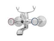 Chrome plated bath filler shower mixer wall mounted fittings included