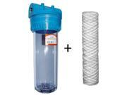 3 4 bsp whole house water purifier filter system kit with sediment filter included