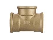 1 inch thread pipe tee connection fittings female cast iron brass