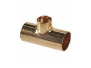 Straight Pipe Fitting Tee Copper Joint Solder 28x18x28mm Water Installation