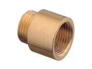 1 Bsp Pipe Thread Extension Female x Male Cast Iron Brass 15mm Long