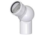 Adjustable Rotatable Universal Elbow Ball Sewage Installation 50mm Pipe Diameter