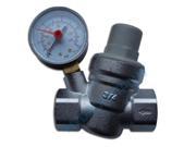 Water pressure reducing valve 3 4 female for 22 mm pipe with gauge