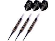 CUESOUL CSBCD003 Black Scorpion 16 grams Brass Soft Tip Darts Black Darts