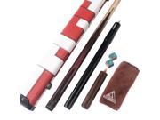 CUESOUL D411 Professional LUXURY 1 PIECE Snooker Cue 57 With Snooker Cue CASE and AL Telescope Extension With Billiard Chalk and Billiard Cue Clean Towel