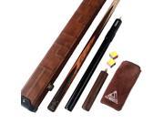 CUESOUL D412 Professional 1 PIECE Handmade Snooker Cue 18 oz 57 and AL telescopic Extension CASE With Billiard Chalk and Billiard Cue Clean Towel