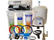 iSpring 100 GPD 5 stage Reverse Osmosis Water Filter System. Under Sink RO Filtration with Booster Pump 2 1 Waste Ratio RCC100P