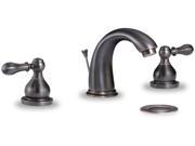 iSpring L8315ORB Stylish Contemporary Bathroom 2 handle 3 Hole Basin Faucet Oil Rubbed Bronze