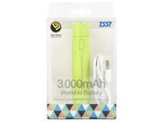 TSST TB030NA USGT Portable Power Bank Battery w Detachable Flashlight Shiny Green