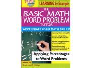 Basic Math Tutor Learning By Example Word Problem Tutor Applying Percentages To Word P [DVD]