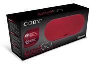 Coby Csbt 323 Red Pod Box Bluetooth Stereo Speaker